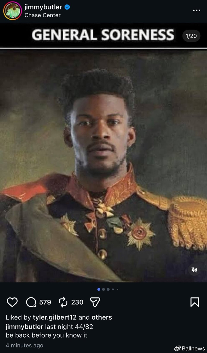 开云-巴特勒回应十字韧带重伤：一般酸痛，很快就会回归|吉米·巴特勒|勇士|迈阿密热火队|金州勇士队|nba_新浪体育_新浪新闻