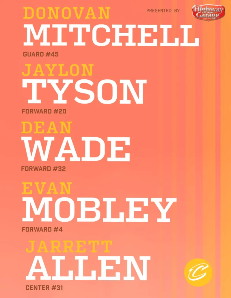 开云-骑士首发：米切尔、杰隆-泰森、德恩-韦德、莫布利和阿伦